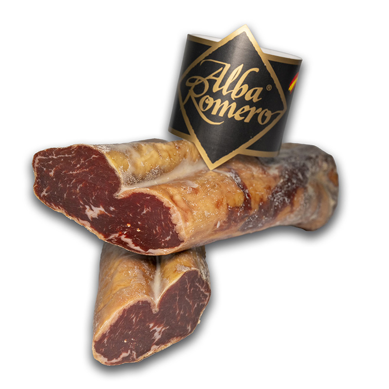 Caña de Lomo de Bellota 100% Ibérica en manteca 1 Caña de lomo 100% Ibérica en Manteca de cerdo Alba Romero