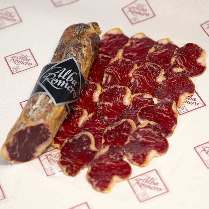 Caña de Lomo de Bellota 100% Ibérica en manteca 2 Caña de Lomo en manteca de Cerdo Ibérico Alba Romero