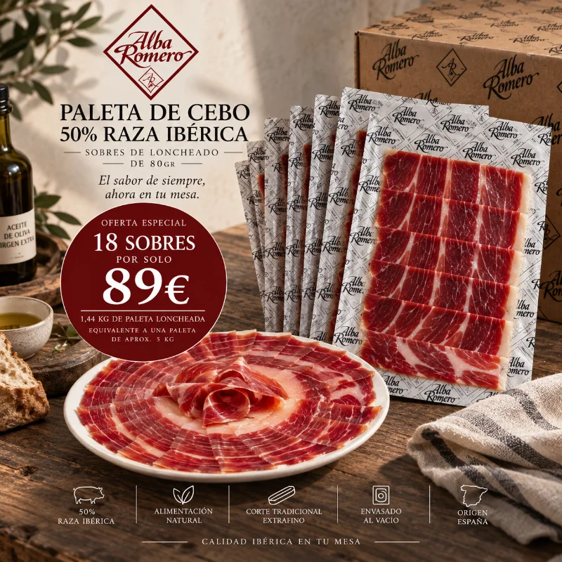 #0 Pack Especial Paleta de Cebo 50% Raza Ibérica 1 Pack Especial Paleta de Cebo 50% Raza Ibérica